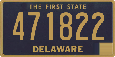 DE license plate 471822