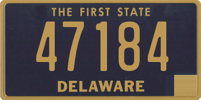 DE license plate 47184