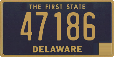 DE license plate 47186