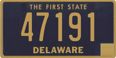 DE license plate 47191