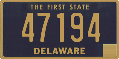 DE license plate 47194