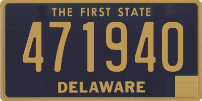 DE license plate 471940