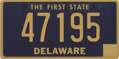DE license plate 47195