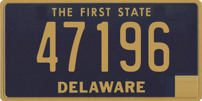 DE license plate 47196