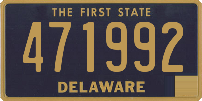 DE license plate 471992