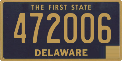 DE license plate 472006