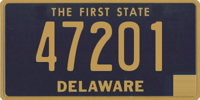 DE license plate 47201