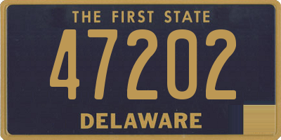 DE license plate 47202