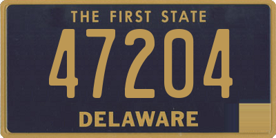 DE license plate 47204