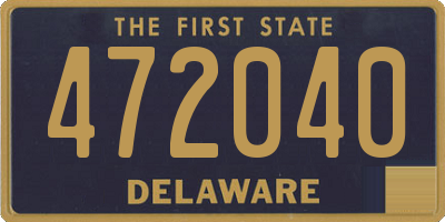 DE license plate 472040