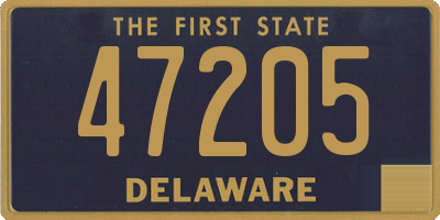 DE license plate 47205