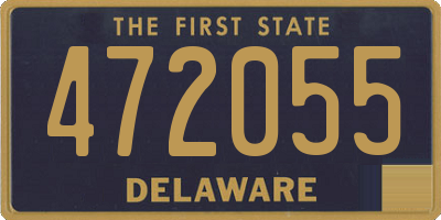 DE license plate 472055