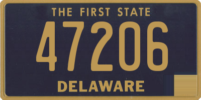 DE license plate 47206