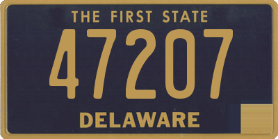 DE license plate 47207