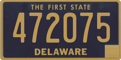 DE license plate 472075
