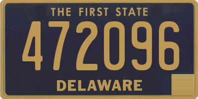 DE license plate 472096