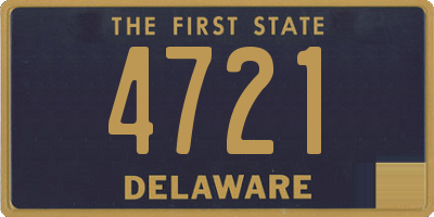 DE license plate 4721