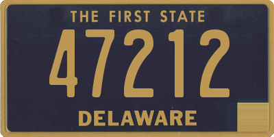 DE license plate 47212