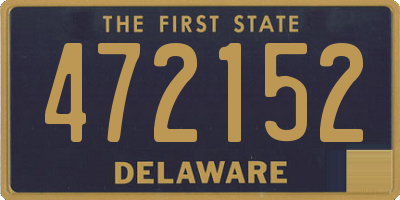 DE license plate 472152