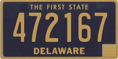 DE license plate 472167