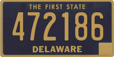 DE license plate 472186