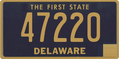 DE license plate 47220