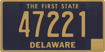 DE license plate 47221