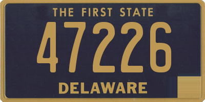 DE license plate 47226