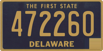 DE license plate 472260
