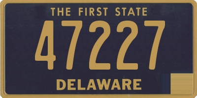 DE license plate 47227