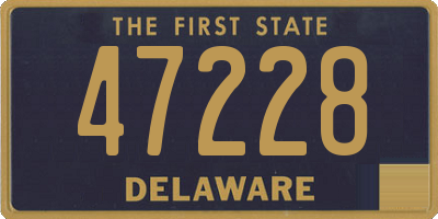 DE license plate 47228