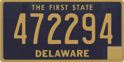 DE license plate 472294