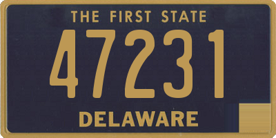 DE license plate 47231