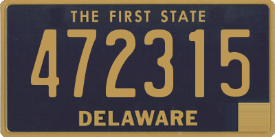 DE license plate 472315