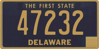 DE license plate 47232