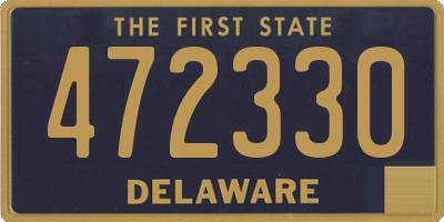 DE license plate 472330