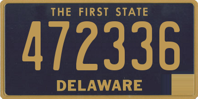 DE license plate 472336