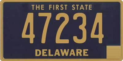 DE license plate 47234