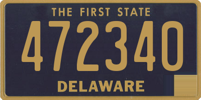 DE license plate 472340