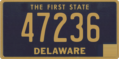 DE license plate 47236