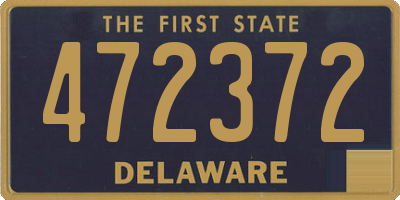 DE license plate 472372