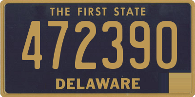 DE license plate 472390
