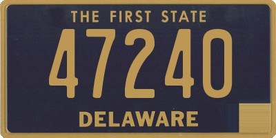 DE license plate 47240