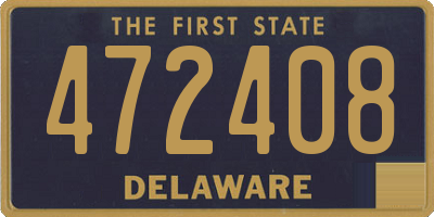 DE license plate 472408
