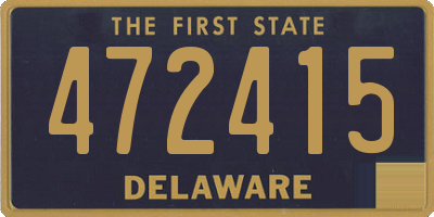 DE license plate 472415