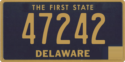 DE license plate 47242