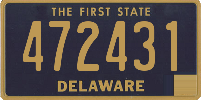 DE license plate 472431