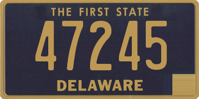 DE license plate 47245