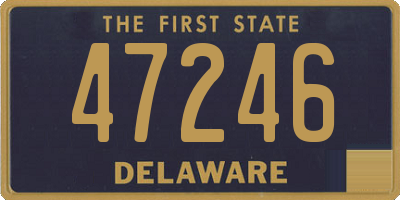 DE license plate 47246