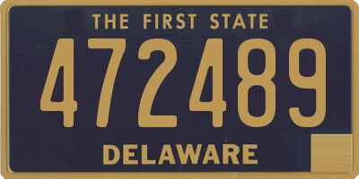 DE license plate 472489